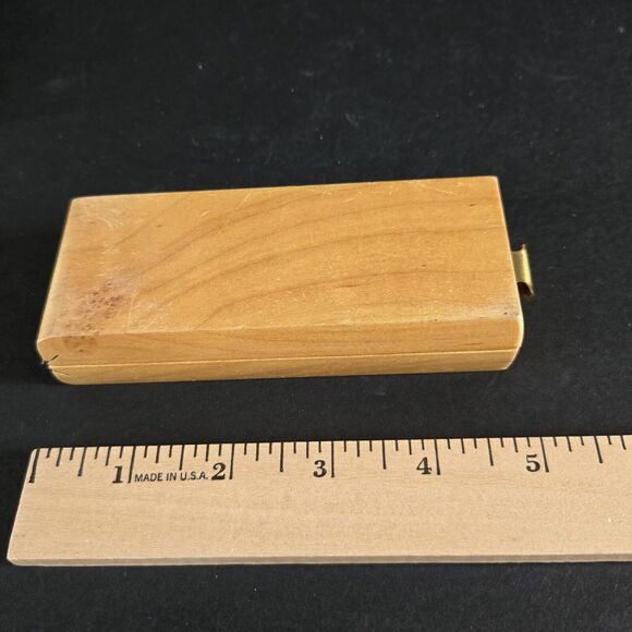 VINTAGE 1941 HORN Solid Wood Hinged Cribbage Board 4 Pegs Instructions Box USA - Picture 15 of 16